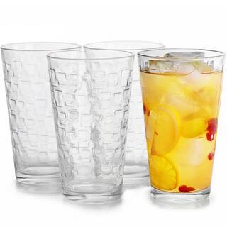 GIBSON HOME Great Foundations 16 oz. Glass Tumblers (4-Pack) 985100629M