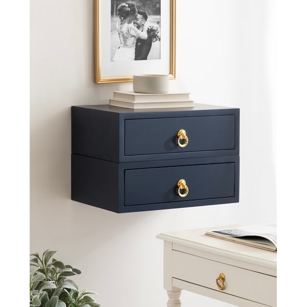 Kate and Laurel Decklyn Floating Side Table with Drawer