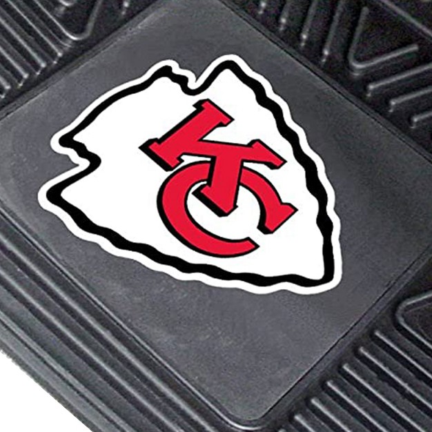 Fanmats 27 X 17 Inch Universal Fit All Weather Protection Vinyl Front Row Floor Mat 2 Piece Set For Cars Trucks And Suvs Kansas City Chiefs