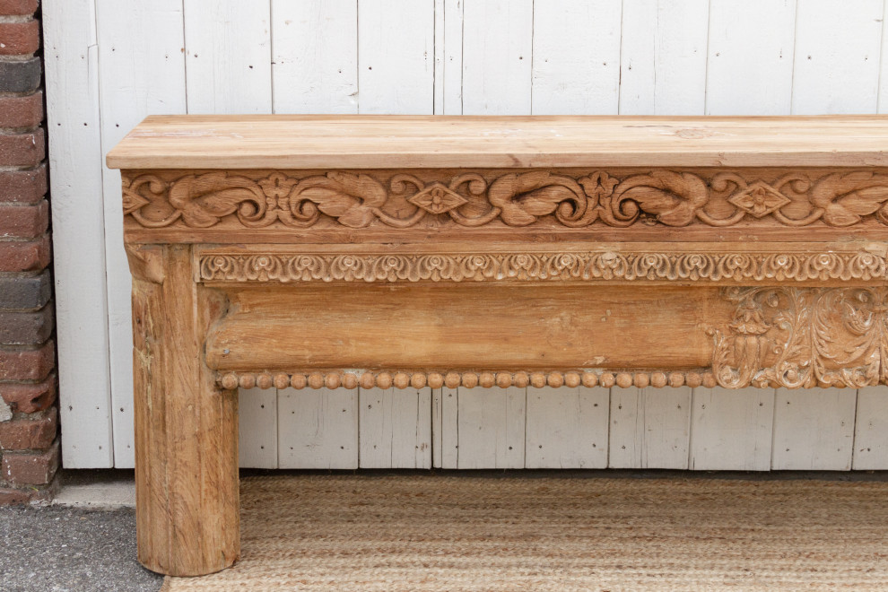 Long 18th Century Beam Console Table   Rustic   Console Tables   by De cor  Houzz