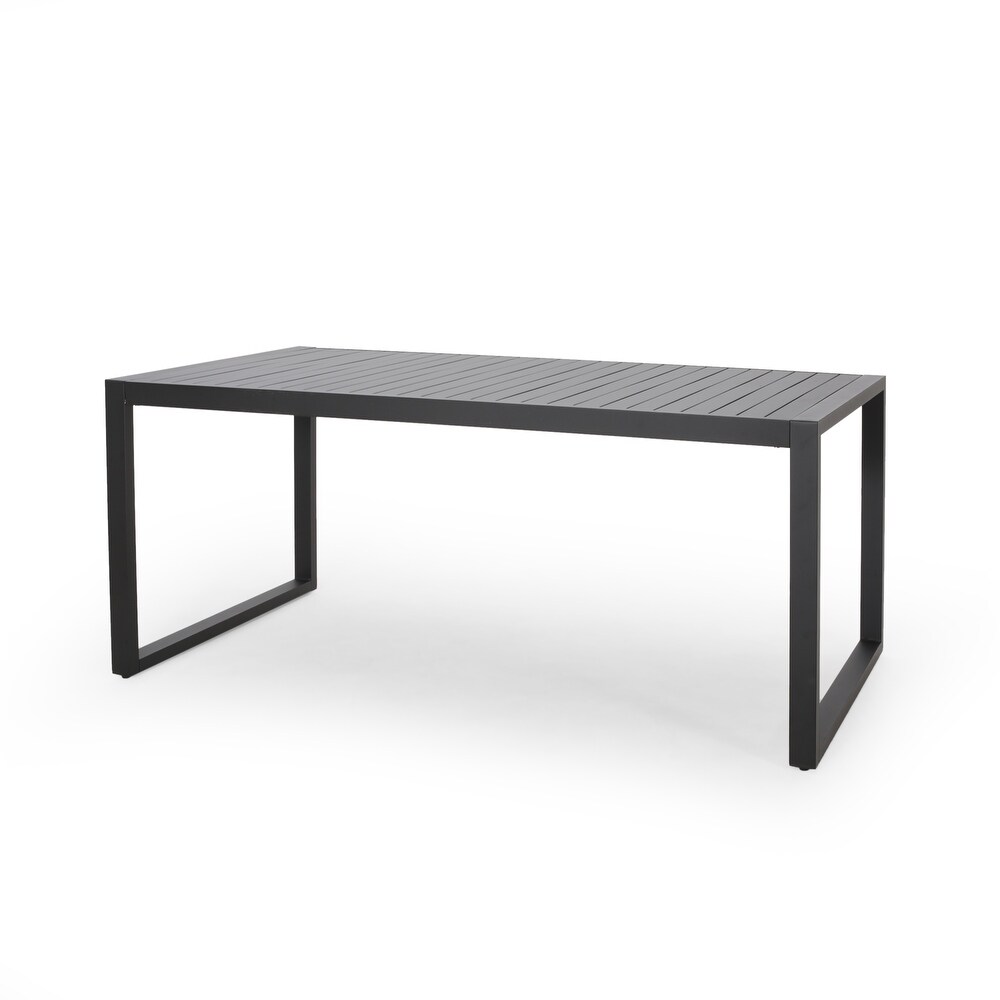 Navan Modern Aluminum Outdoor Dining Table by Christopher Knight Home   70.00\