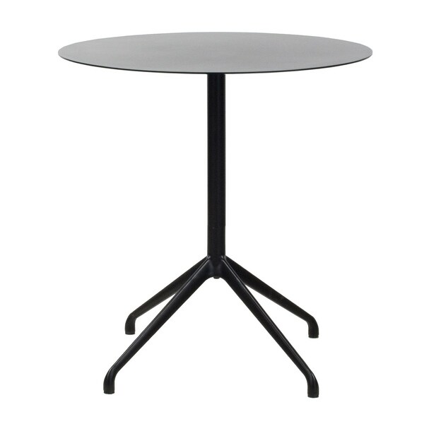 27.5inch Round Outdoor Indoor Cafe Powdercoated Metal Table