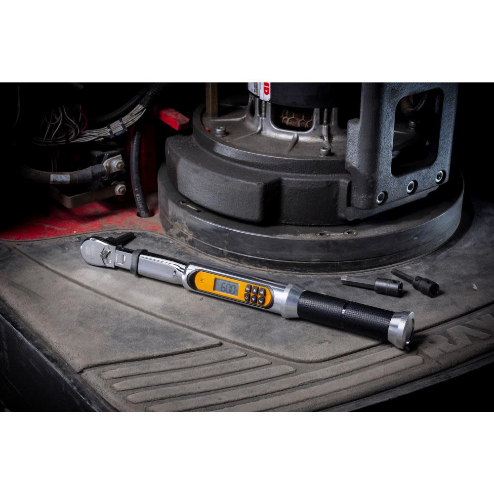 3/8 Drive 120XP™ Flex Head Electronic Torque Wrench with Angle ;