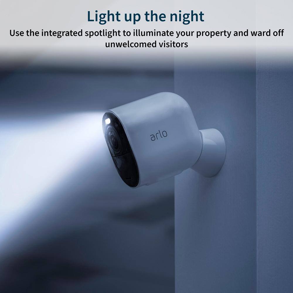 Arlo Ultra 2 Spotlight Camera - Wireless  4K Video and HDR Color Night Vision 2-Way Audio Add-on Camera Only White VMC5040-200NAS