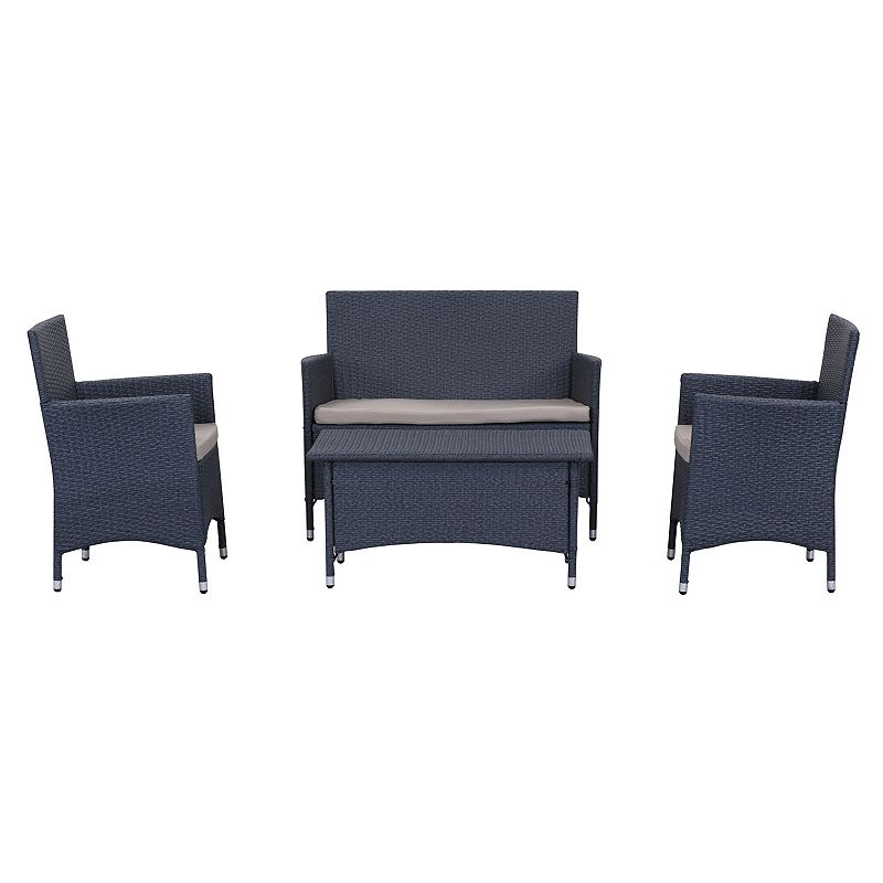 Safavieh Figueroa Outdoor Loveseat 4-piece Set