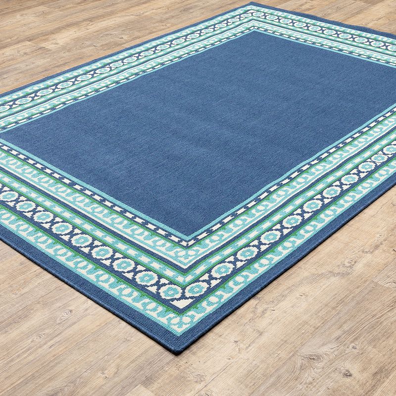 StyleHaven Maritime Bordered Traditional Indoor Outdoor Rug