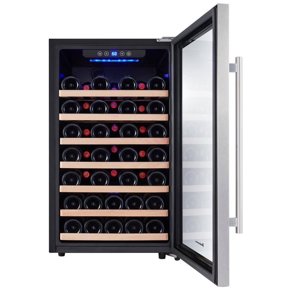 Kalamera 50 Bottle Compressor Wine Refrigerator Single Zone with Touch Control KRC-52SZF