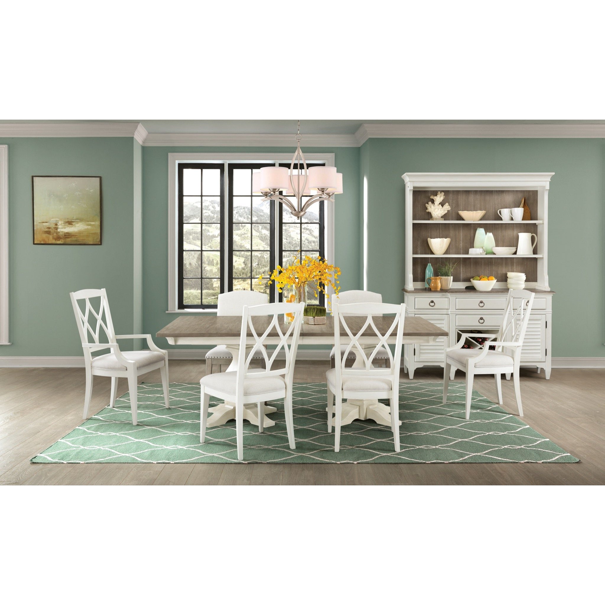 Charleston 7pc Dining Set  - Extendable (84-108)