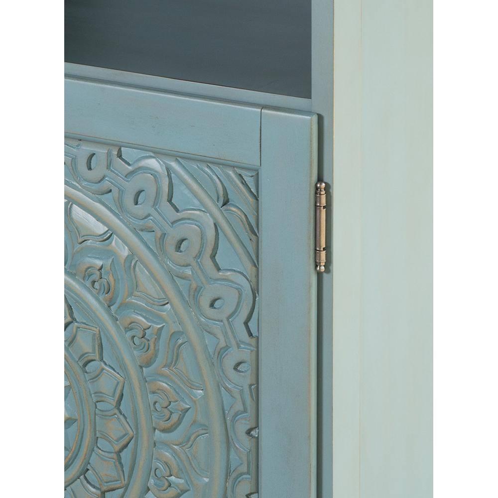 Home Decorators Collection Chennai 25 in W Linen Cabinet in Blue Wash