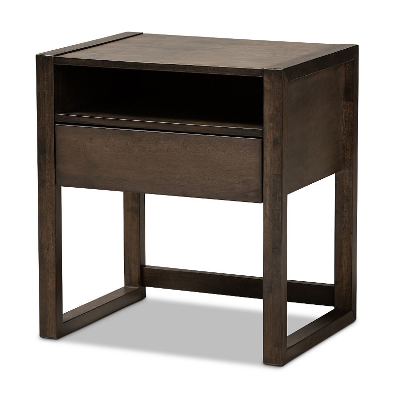 Baxton Studio Inicio Brown Nightstand