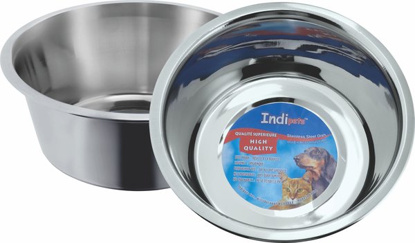 Indipets Stainless Steel Standard Horse Feeding Dish