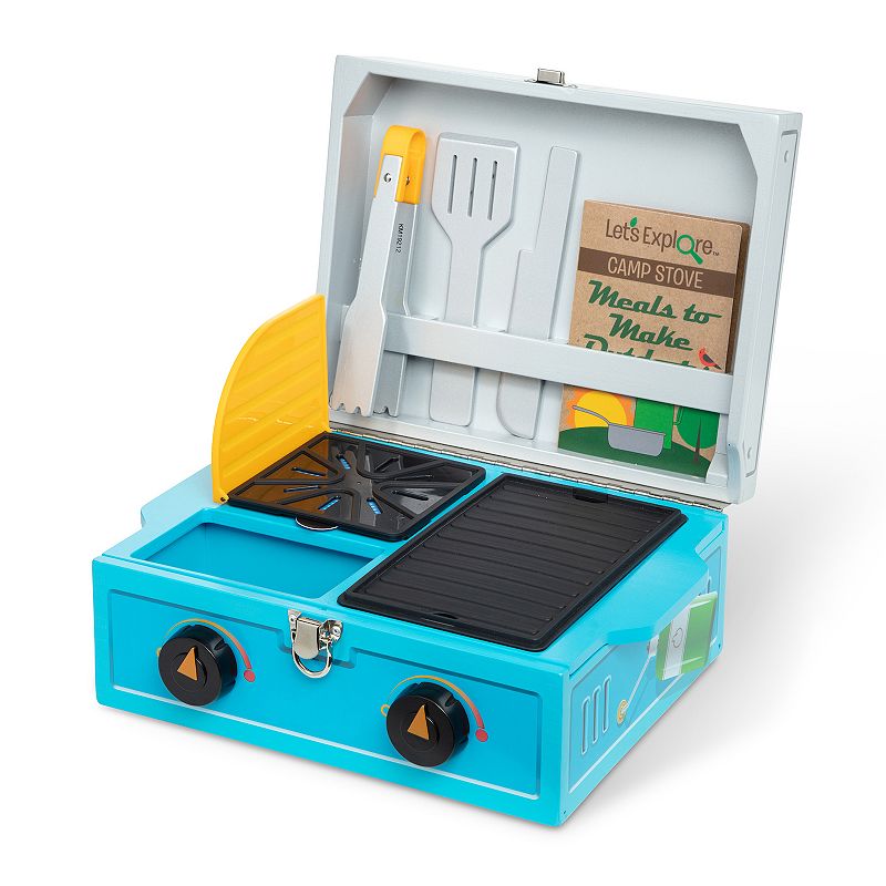 Melissa and Doug Let's Explore Wooden Camp Stove Play Set