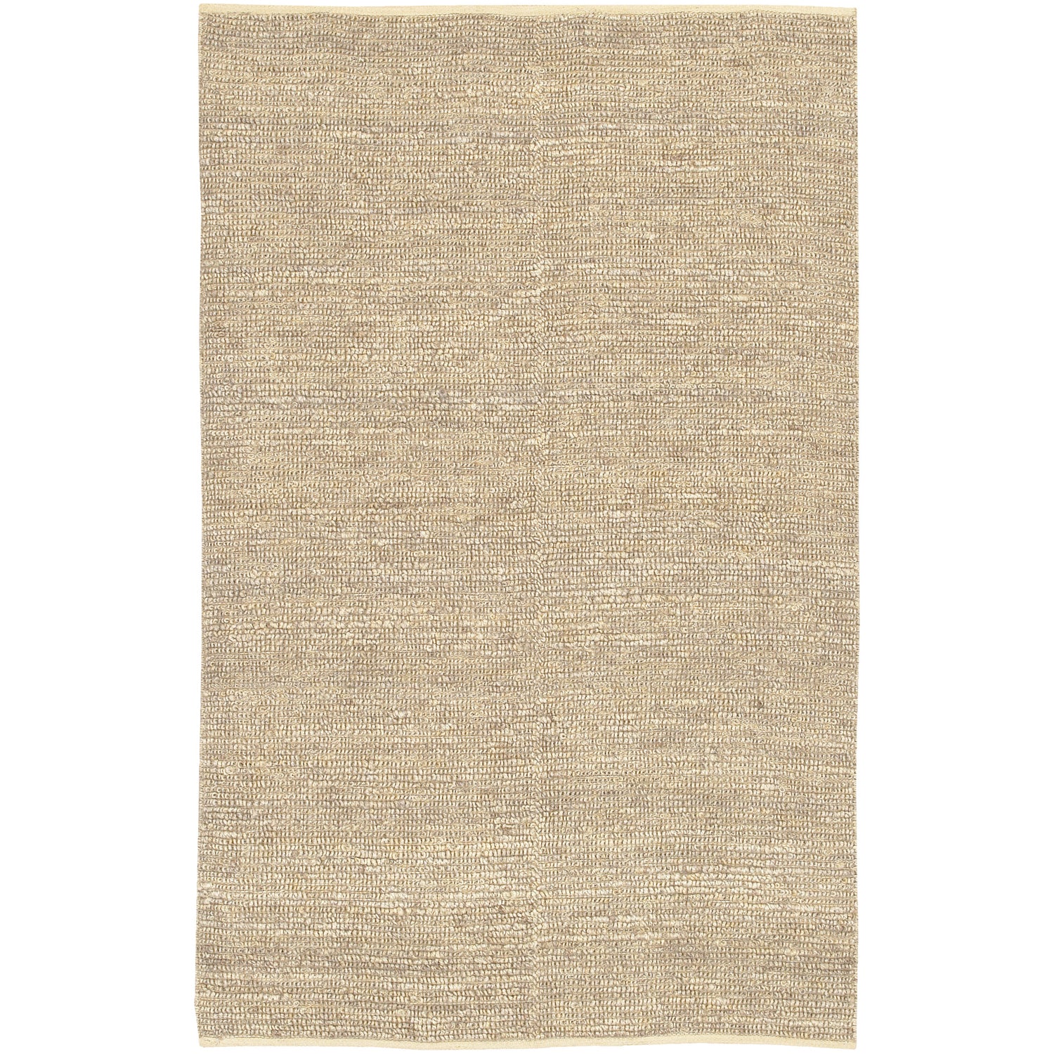 Continental Collection Jute Area Rug in Antique White