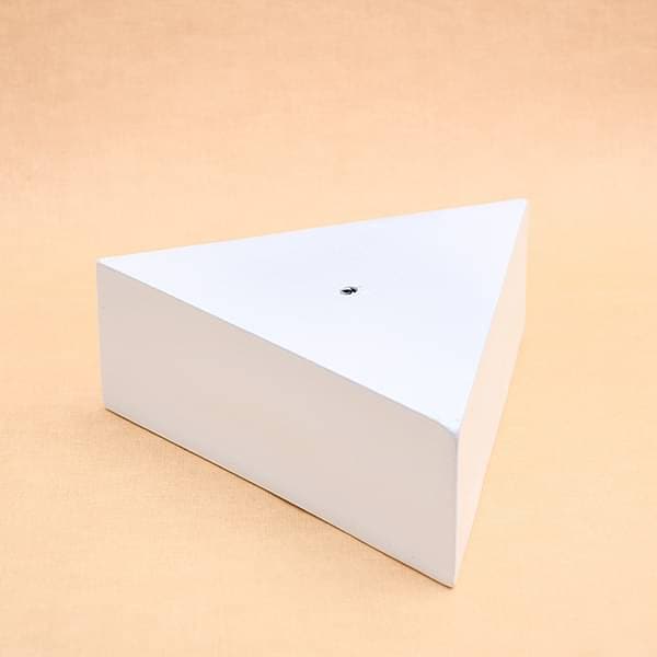 11 inch (28 cm) SML-007 Triangle Fiberglass Planter (White)