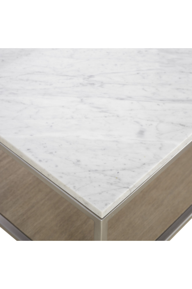 White Marble Rectangular Coffee Table  Andrew Martin Paxton   Transitional   Coffee Tables   by Oroa   Distinctive Furniture  Houzz