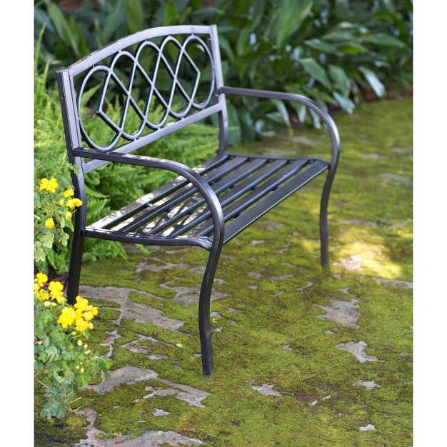 Evergreen Celtic Knot Garden Bench