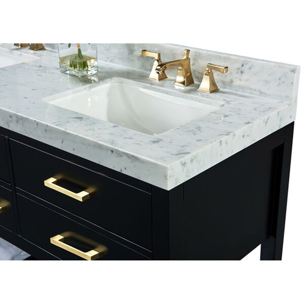 Elizabeth Black Onyx 60-Inch Vanity Console with Mirror