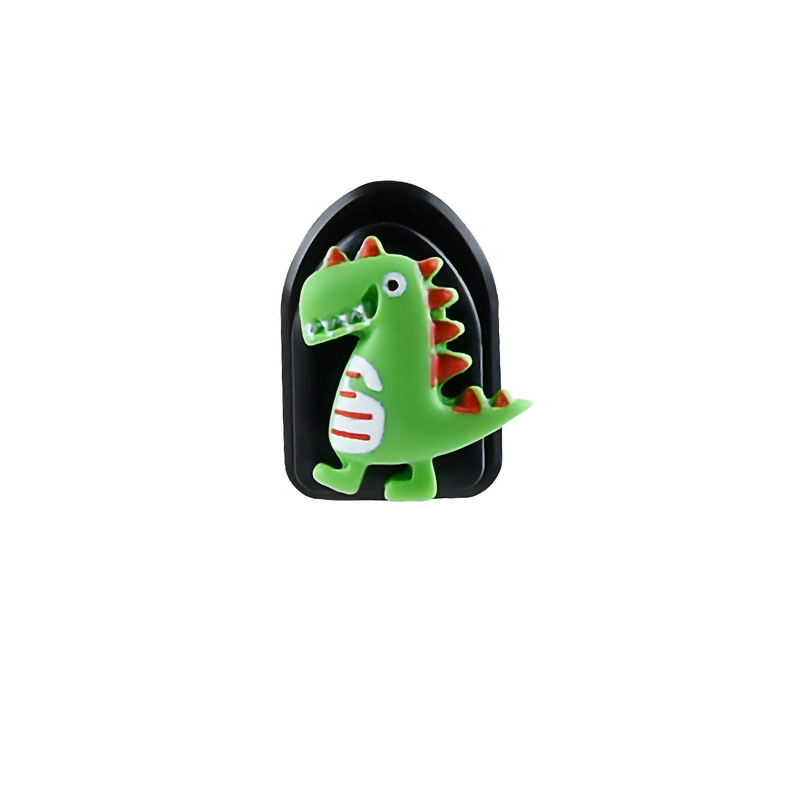 Cartoon Cute Car Hook Mini Hanger Self Adhesion Multifunction For Back Rest Dashboard Home Wallgreen Dinosaur