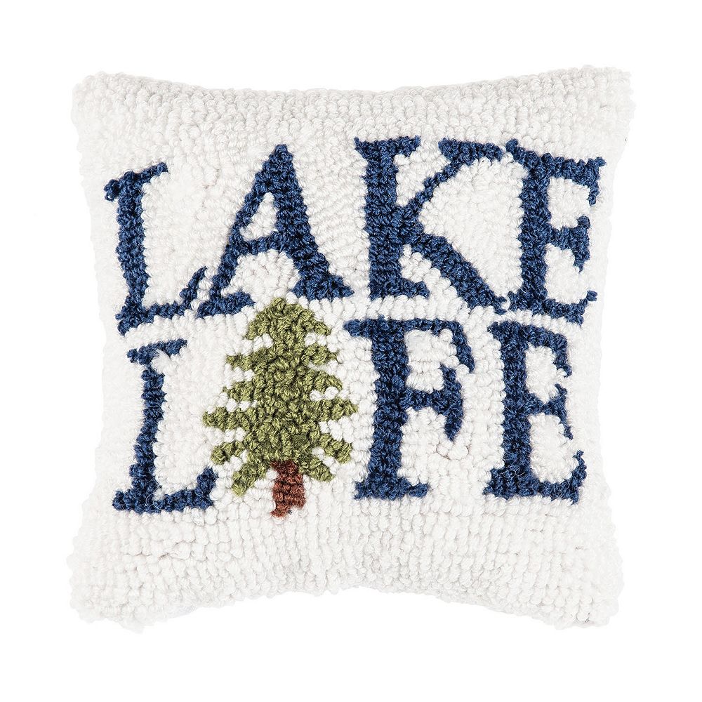 CandF Home Lake Life Saying Hooked Throw Pillow