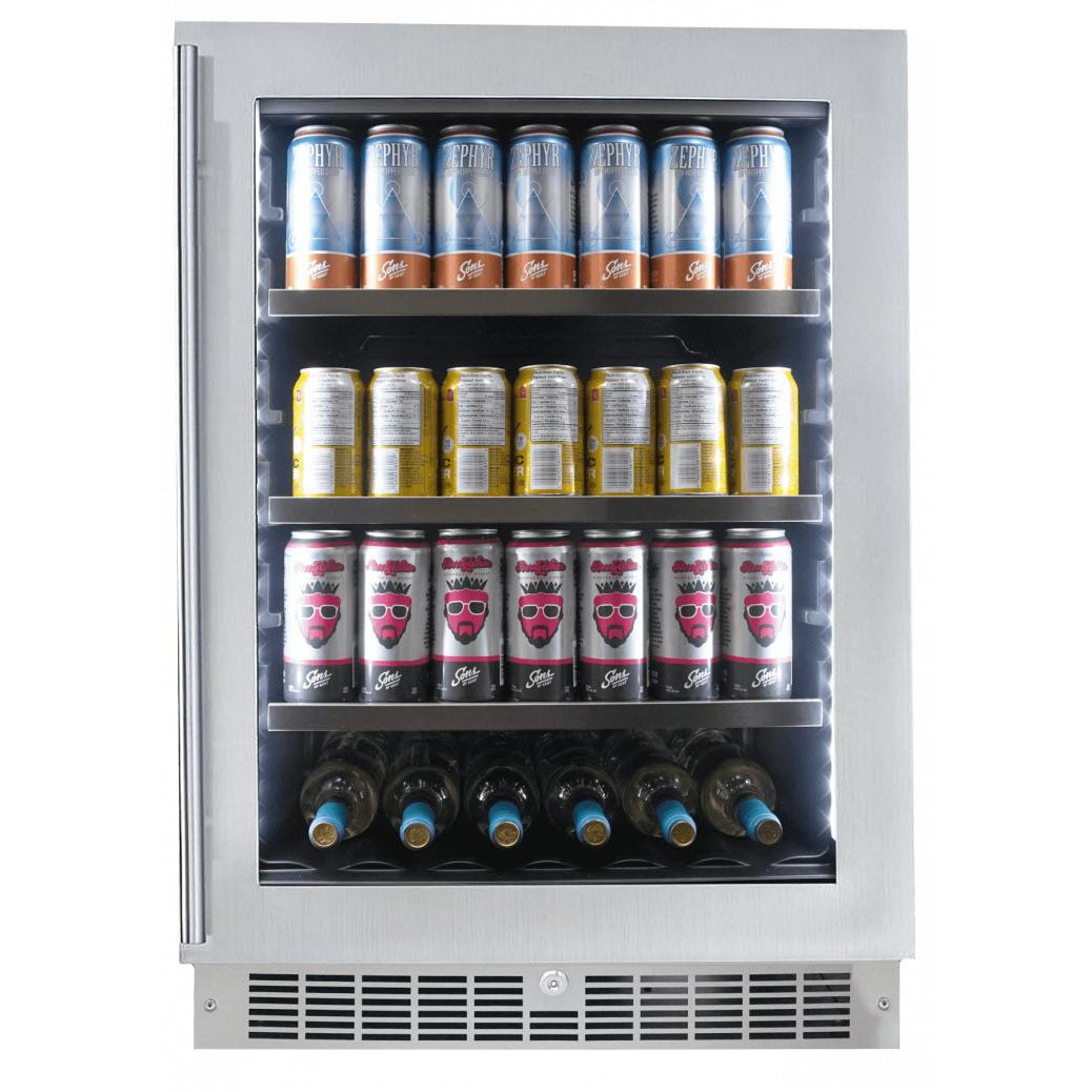 Silhouette Saxony 5.6 cu.ft. Freestanding Combination Beverage Center SPRBC056D1SS