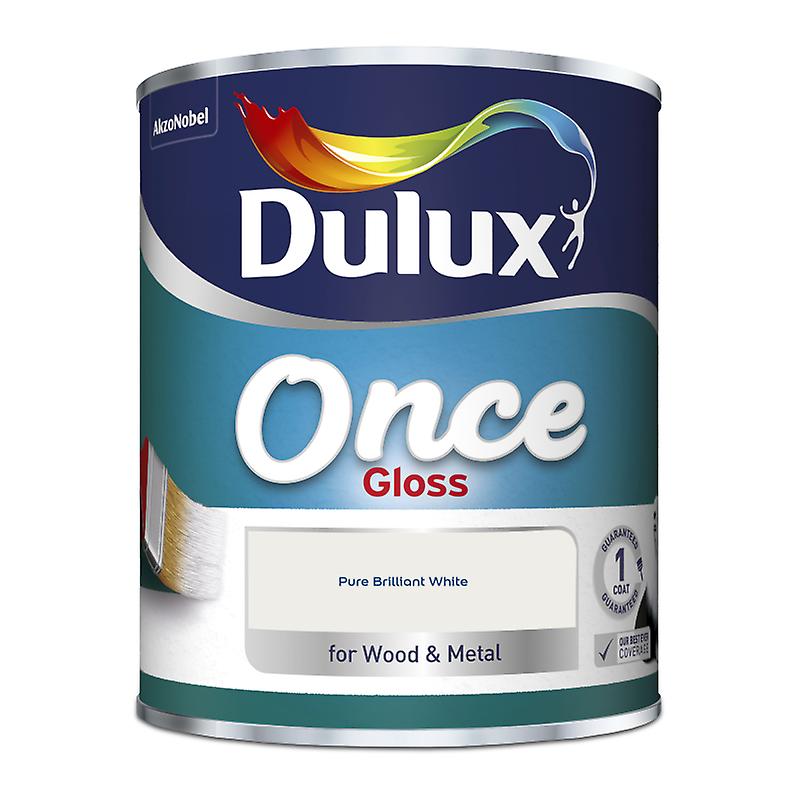 Dulux Once Gloss Paint 750ml White