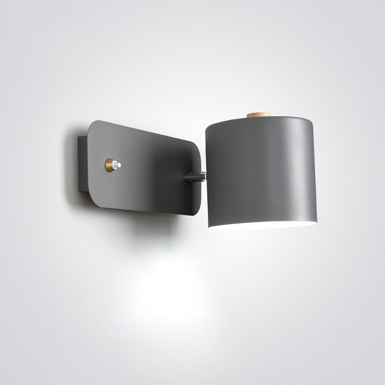 Rotatable Cylinder Plug-in Wall Lamp