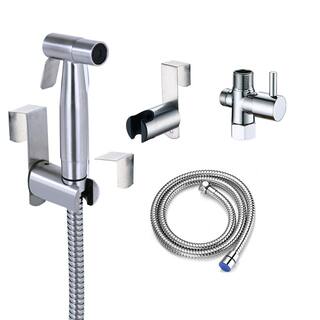 Tidoin Non- Electric Bidet Sprayer Bathroom Accessory Bidet Attachment with Hose in. Silver Mex-YDW1-565