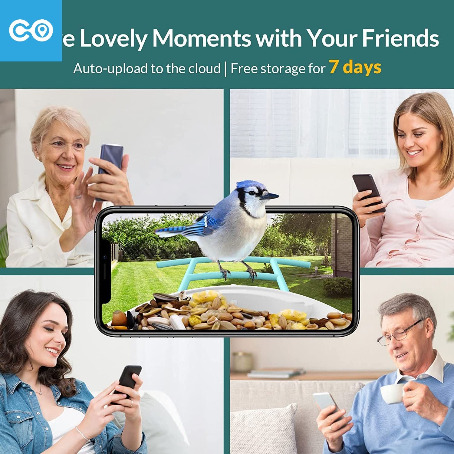 Reliable from YC Birdfy Lite-  Bird Feeder Camera  Bird Watching Camera Auto Capture Bird Videos and Motion Detection  Bird House Camera  Ideal Gift for Family