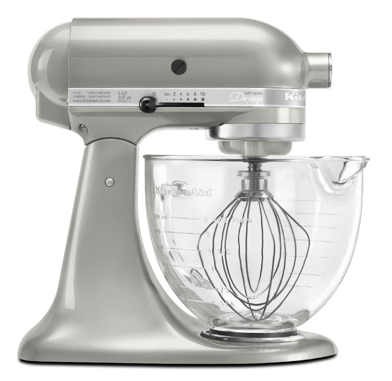 KitchenAid Artisan 5 Qt. Sugar Pearl Silver Stand Mixer