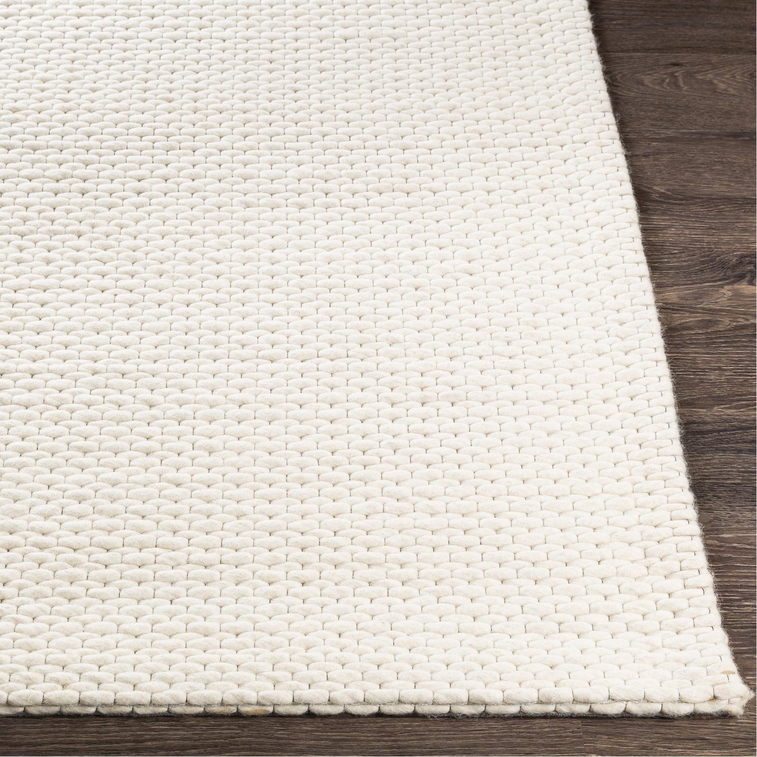 Colarado Hand Woven Rug in Cream, Ivory, Black