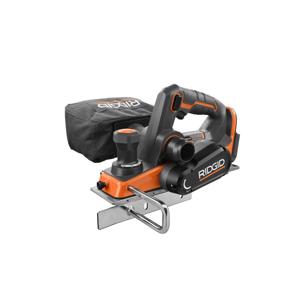 RIDGID 18V OCTANE Brushless Cordless 3-14 in. Hand Planer (Tool Only) with Dust Bag R8481B