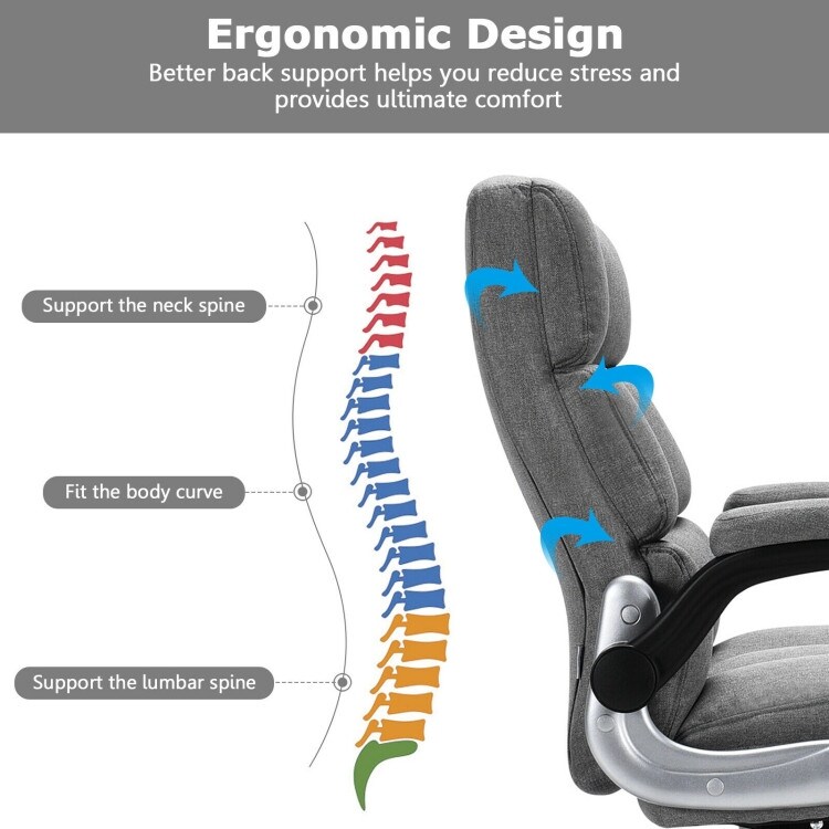 Adjustable Swivel Office Chair with High Back and Flip up Arm for Home and Office   30\