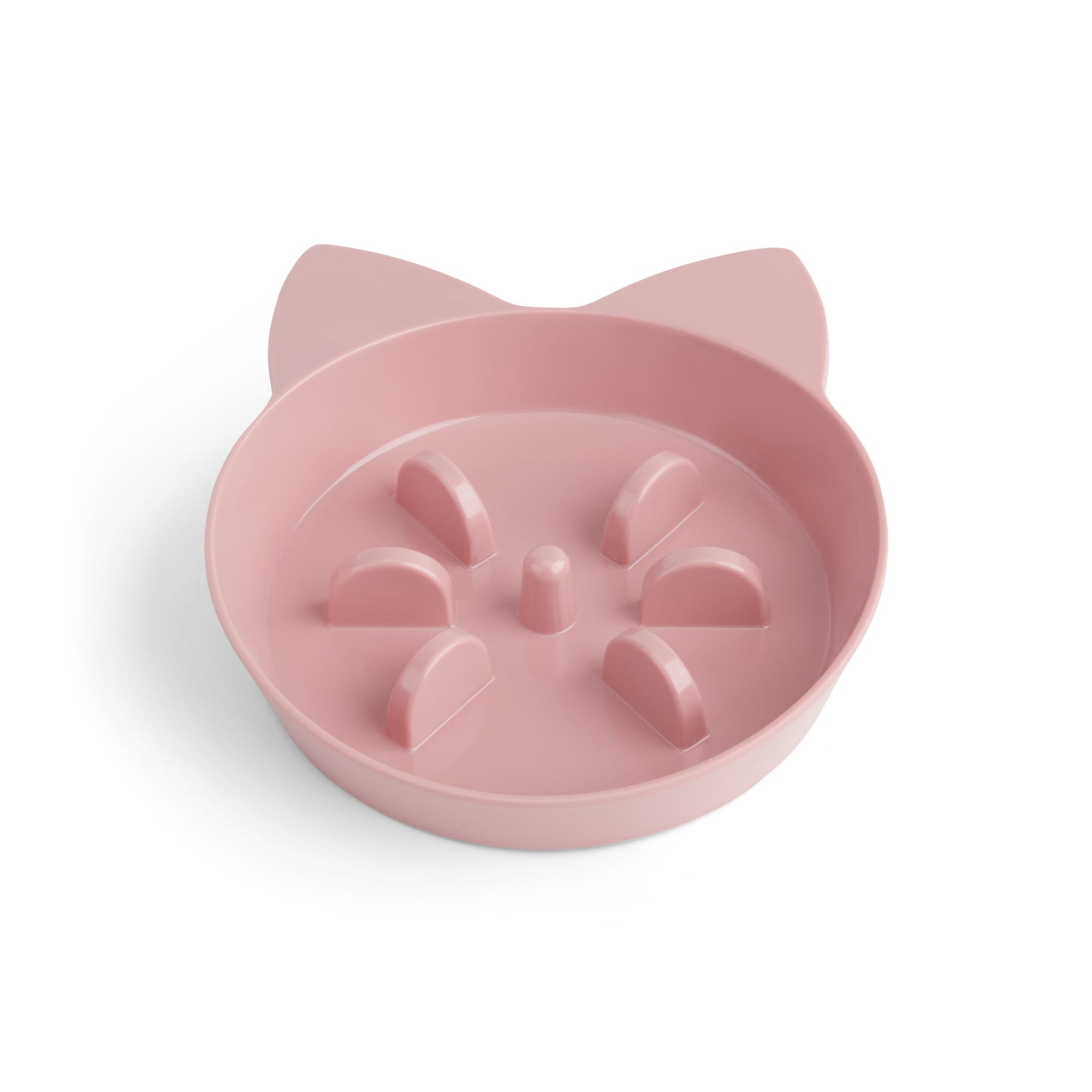 EveryYay Take It Slow Mauve Slow Feeder Cat Bowl， 1.6 Cups