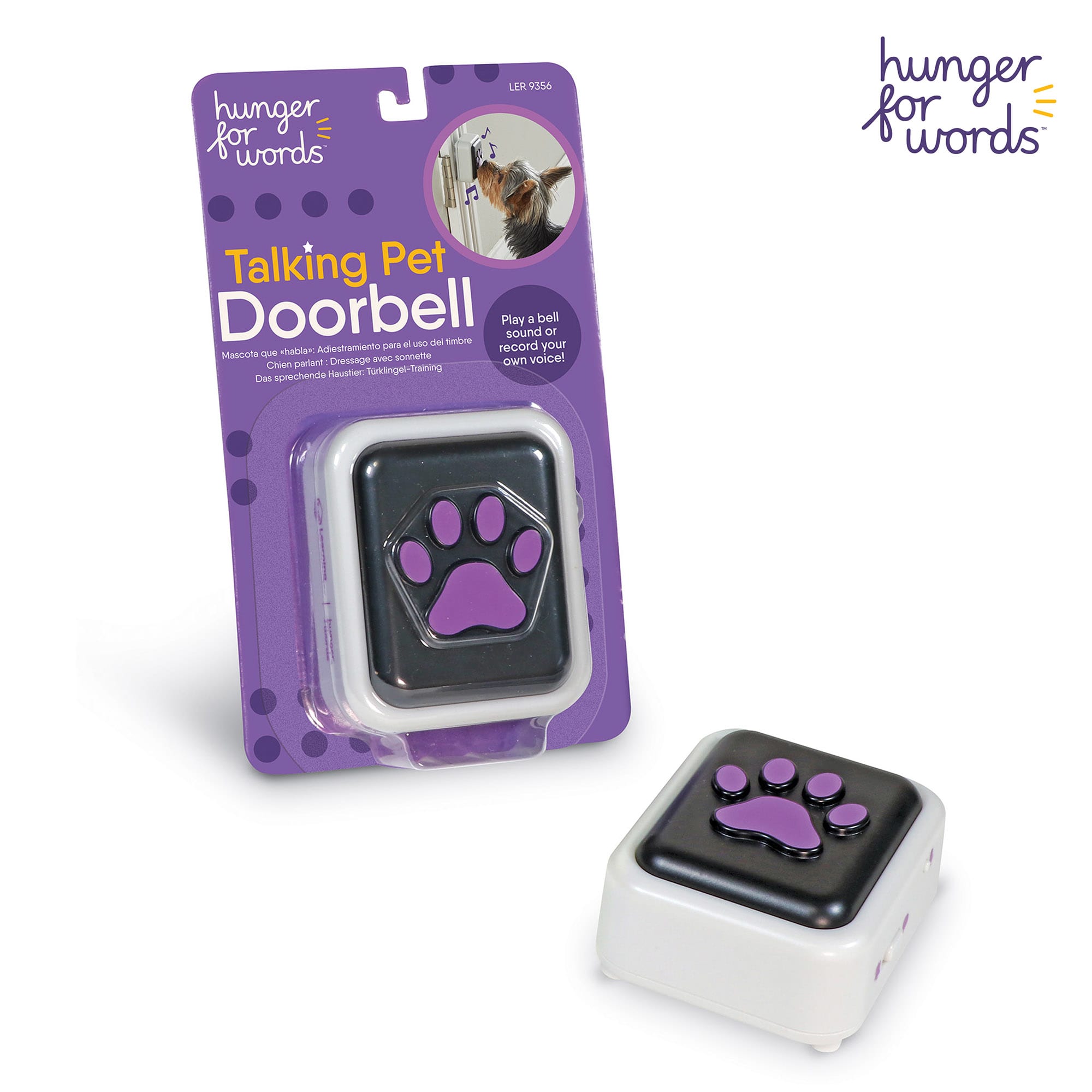 Hunger For Words Talking Pet Doorbell for Dogs