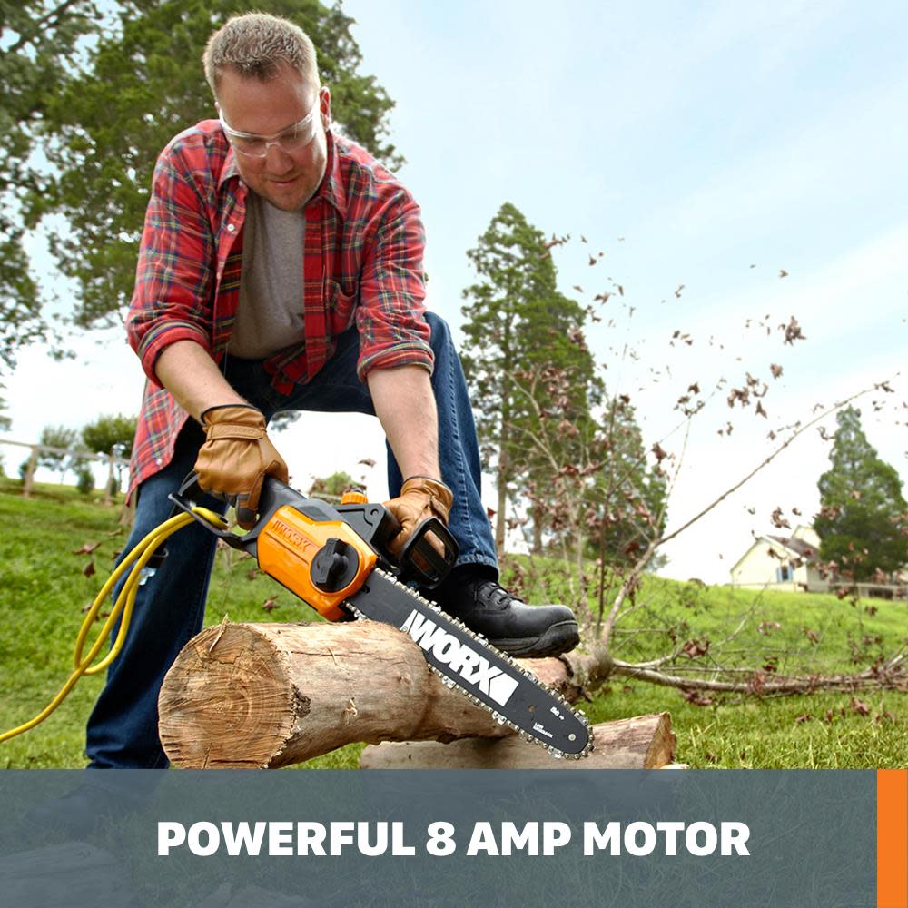 14 in. 8 Amp Electric Chainsaw ;