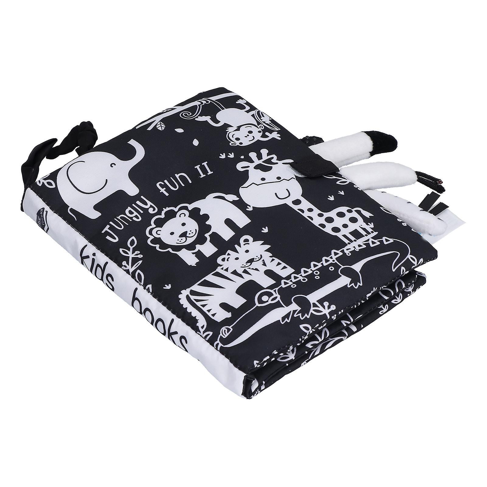 Tear Proof Infant Book Innovative Eye Protection Early Educational Book For Kid Babyblack And White Tiger