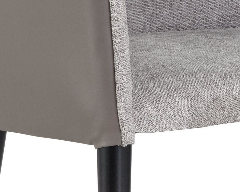 Ava  Chair   Flint Grey / Napa Taupe  Set of 2   Midcentury   Armchairs And Accent Chairs   by Virgil Stanis Design  Houzz