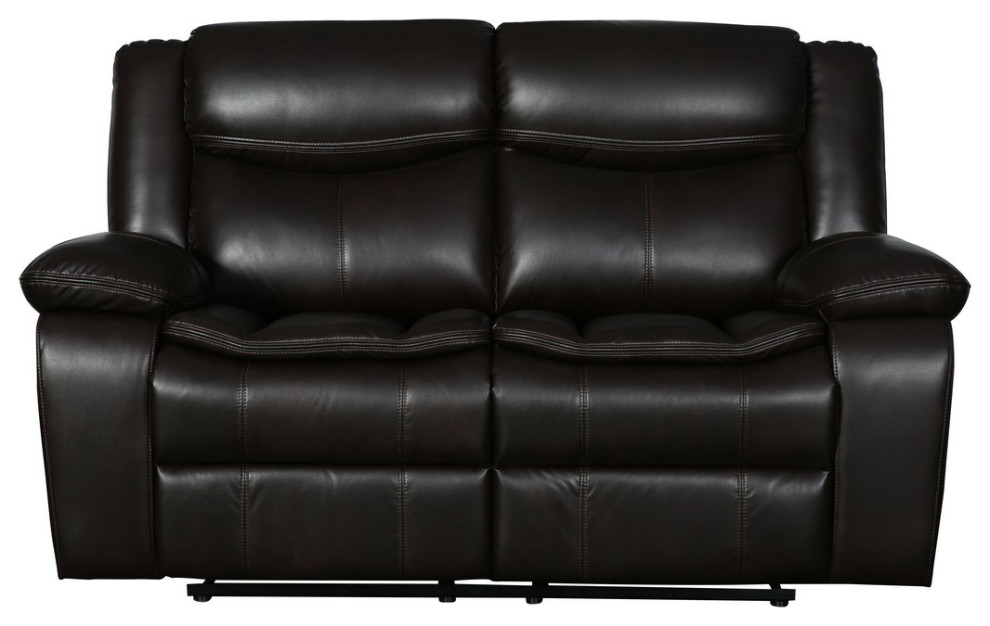 Arlington Leather Air Reclining Loveseat   Contemporary   Loveseats   by Luxuriant Furniture  Houzz