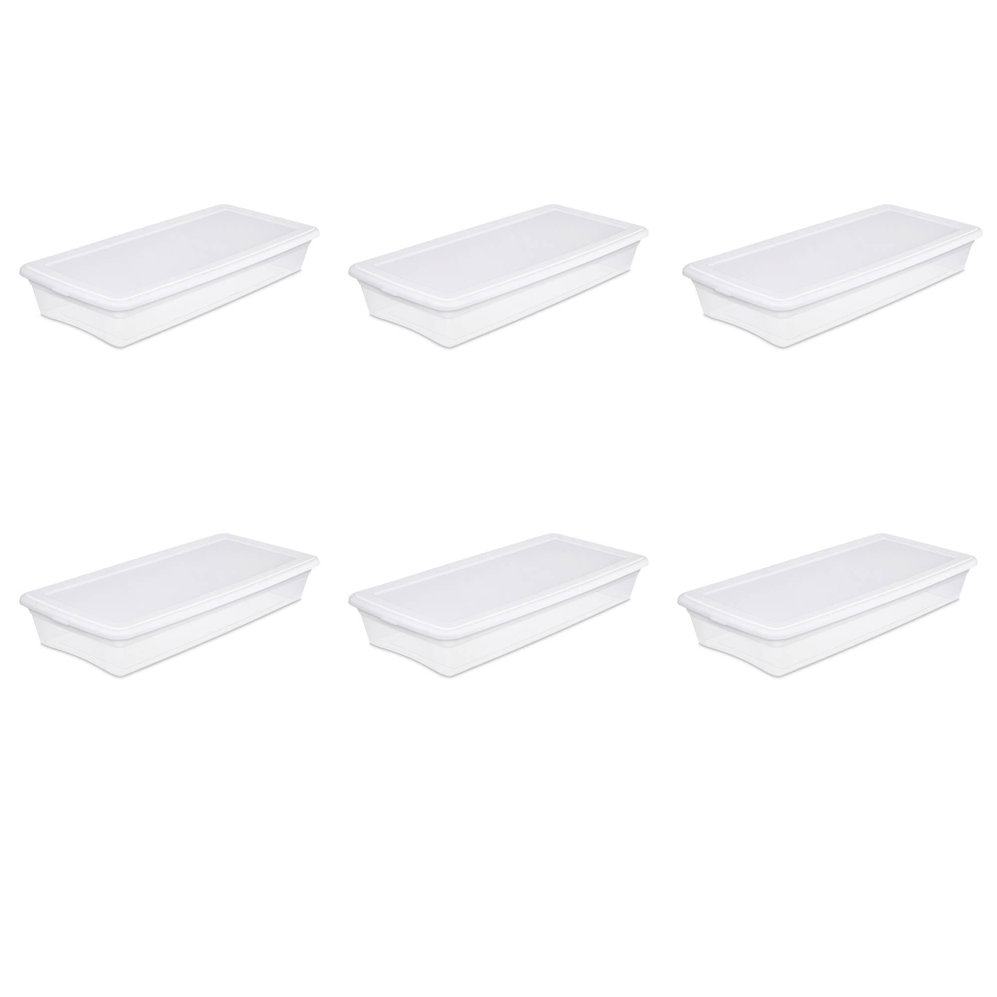 41 Quart Storage Box- White Case of 6