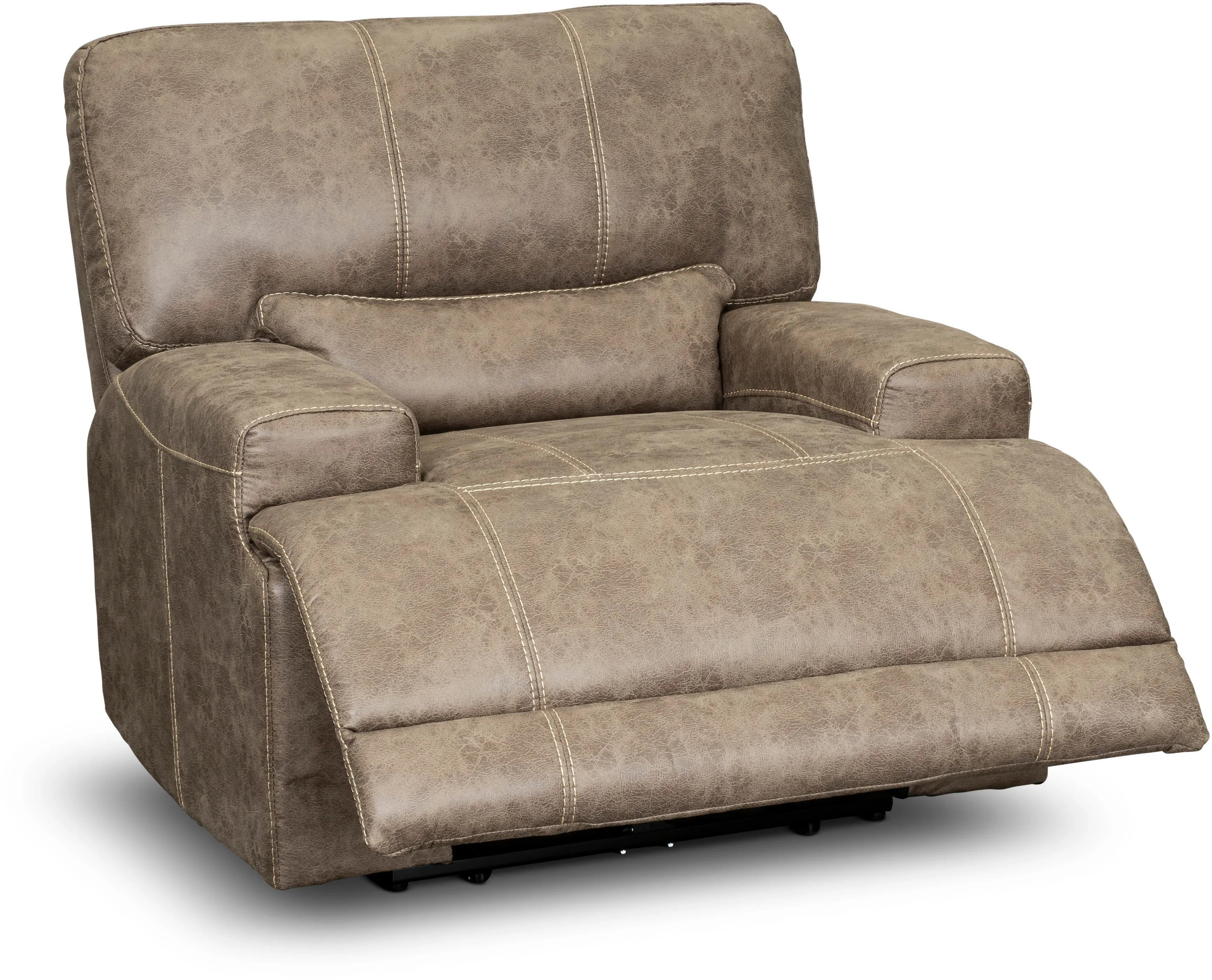 Omega Mushroom Tan Power Recliner