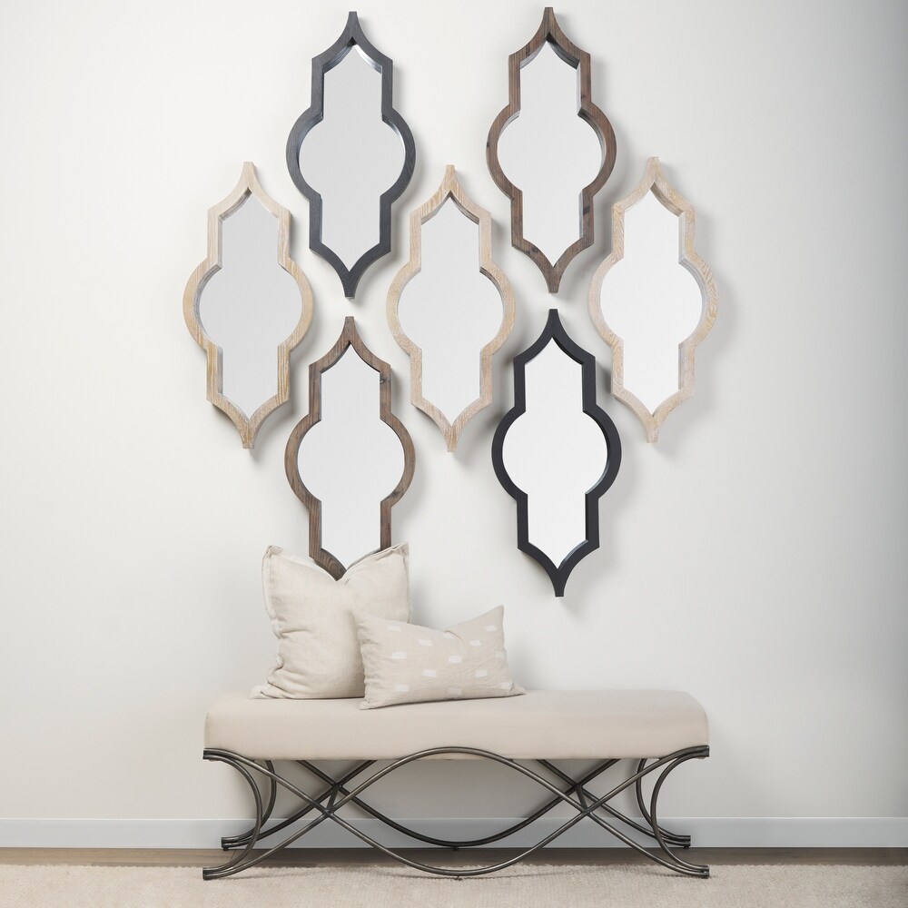 Tamanar Solid Wood Frame Moroccan Inspired Mirror   34\