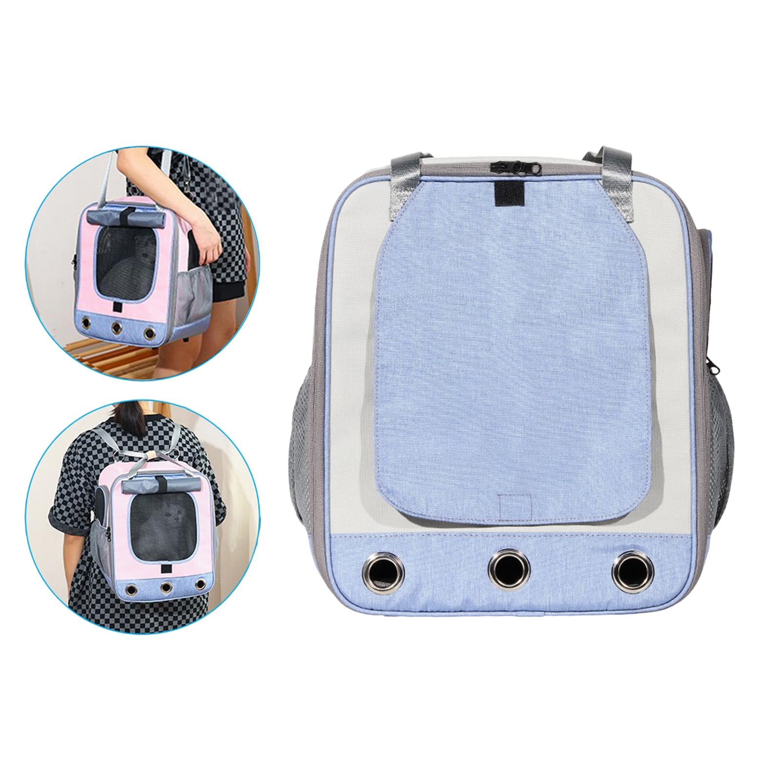 Portable Carrier Backpack Airline Approved Comfortable Breathable Bag Handbag for Dogs and Cats， Puppy Bunny Puppy Outdoor Walking ， Gray