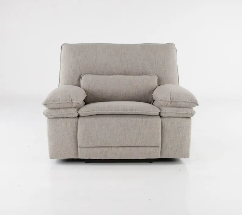 Merino Porcelain Gray Power Recliner