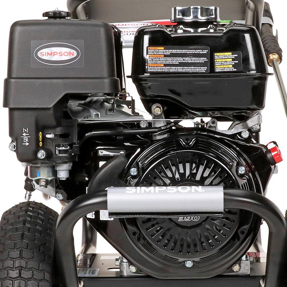 SIMPSON PowerShot 4200 PSI 4 GPM Gas Cold Water Professional Gas Pressure Washer with HONDA GX390 Engine (49-State) PS4240