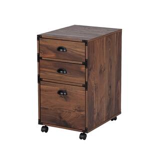 SAINT BIRCH Bombay Walnut 3-Drawer Lateral File Cabinet SBBX4300MFWN