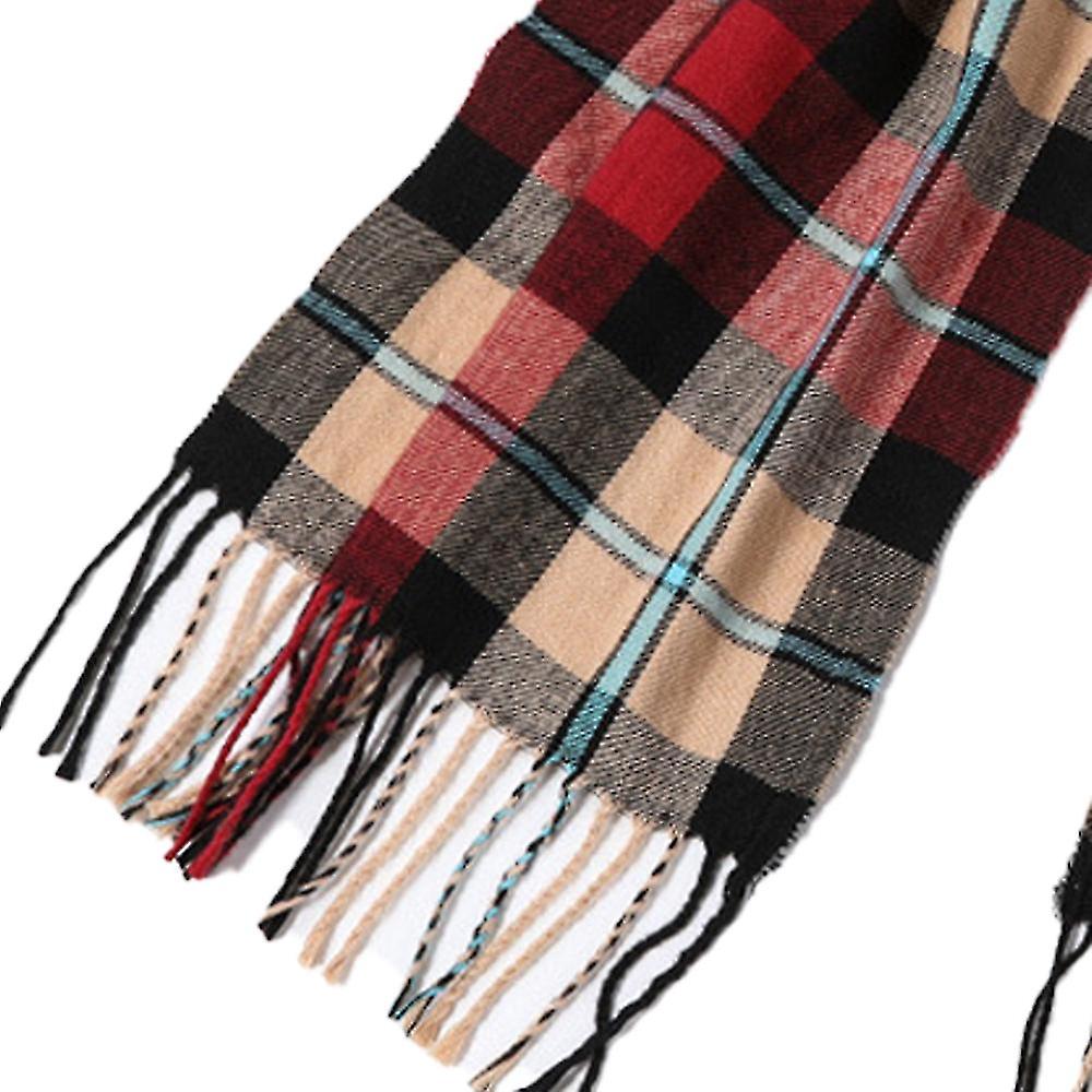 Winter Baby Checkered Neck Scarf For Children