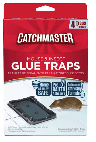 Catchmaster Mouse and Insect Glue Traps 4 Pack