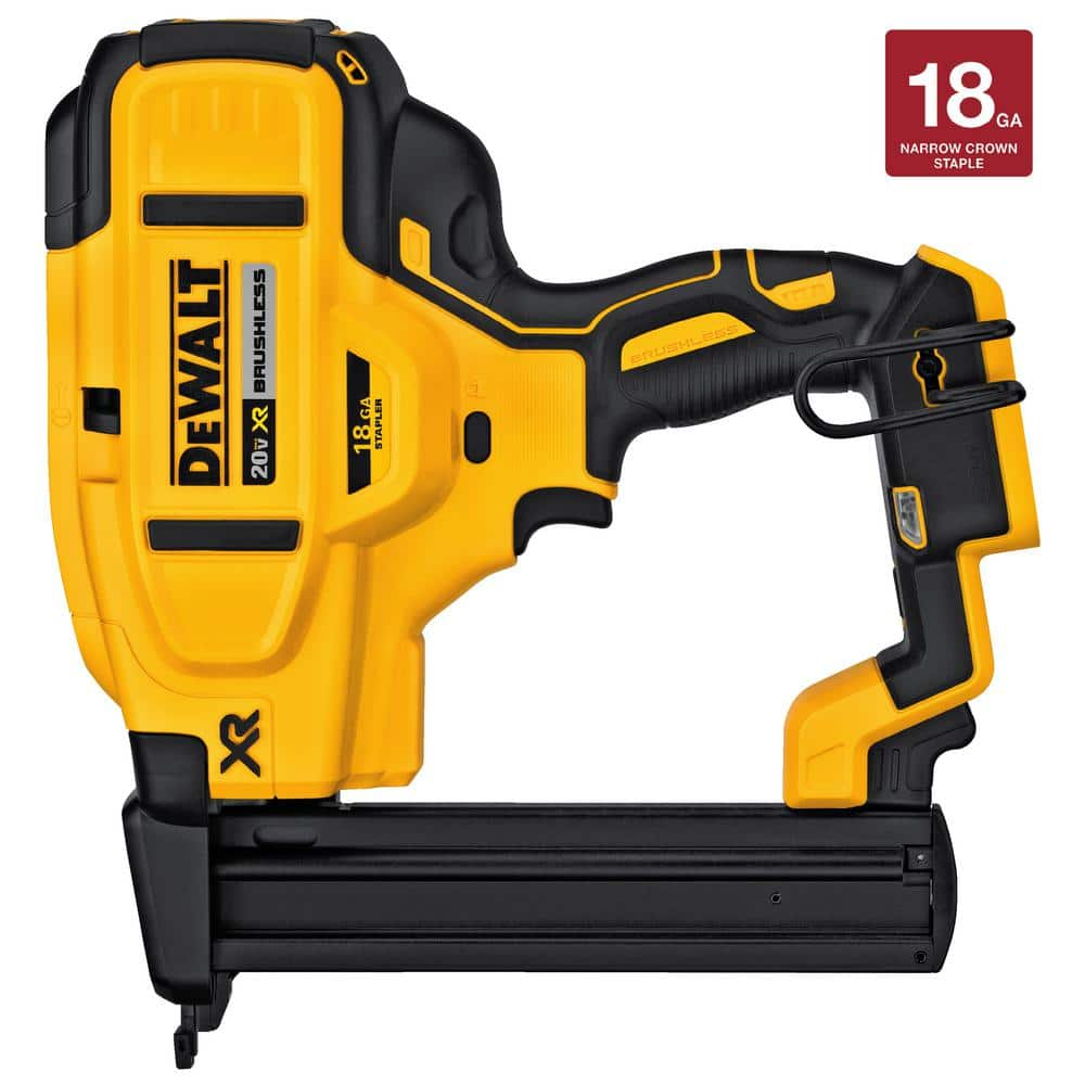 DEWALT 20V MAX XR Lithium-Ion Cordless 18-Gauge Narrow Crown Stapler (Tool Only) DCN681B