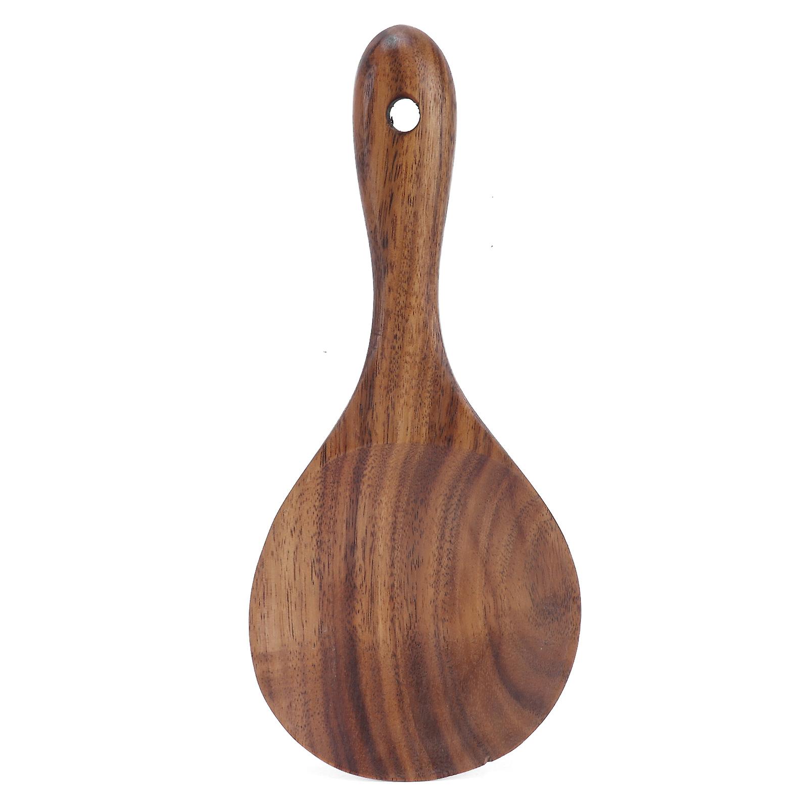 Rice Paddle Wooden Serving Spoon Rice Scoop Cookware Tableware Home Kitchen Accessory