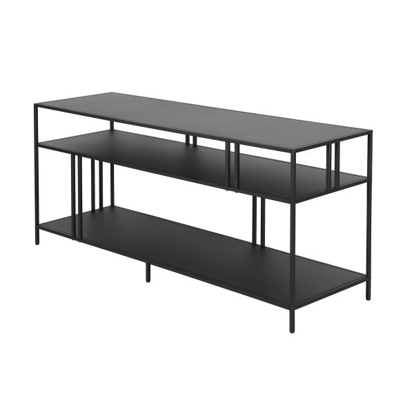 Cortland Rectangular TV Stand with Metal Shelves for TV's up to 60